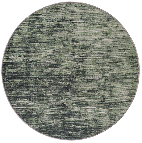 Green 5' x 5' Asha Round Area Rug 100% Chenille Cotton Easy Clean Indoor Living Dining Bedroom Office Carpet for Sale at Rug Engine
