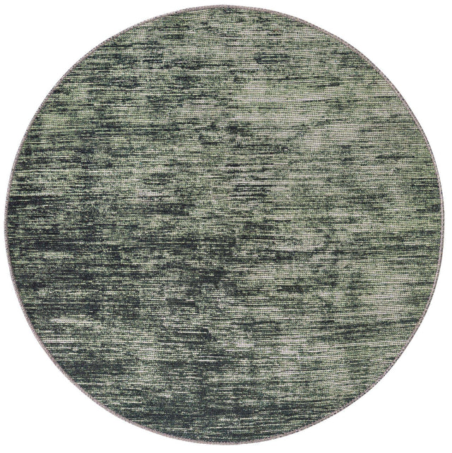 Green 5' x 5' Asha Round Area Rug 100% Chenille Cotton Easy Clean Indoor Living Dining Bedroom Office Carpet for Sale at Rug Engine