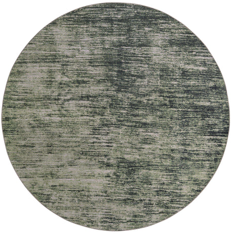 Green 7' 7 x 7' 7 Asha Round Area Rug 100% Chenille Cotton Easy Clean Indoor Living Dining Bedroom Office Carpet for Sale at Rug Engine