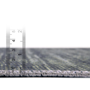 Green 5' x 8' Asha Oval Area Rug 100% Chenille Cotton Easy Clean Indoor Living Dining Bedroom Office Carpet for Sale at Rug Engine