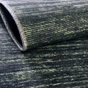 Green 7' 6 x 10' 6 Asha Oval Area Rug 100% Chenille Cotton Easy Clean Indoor Living Dining Bedroom Office Carpet for Sale at Rug Engine