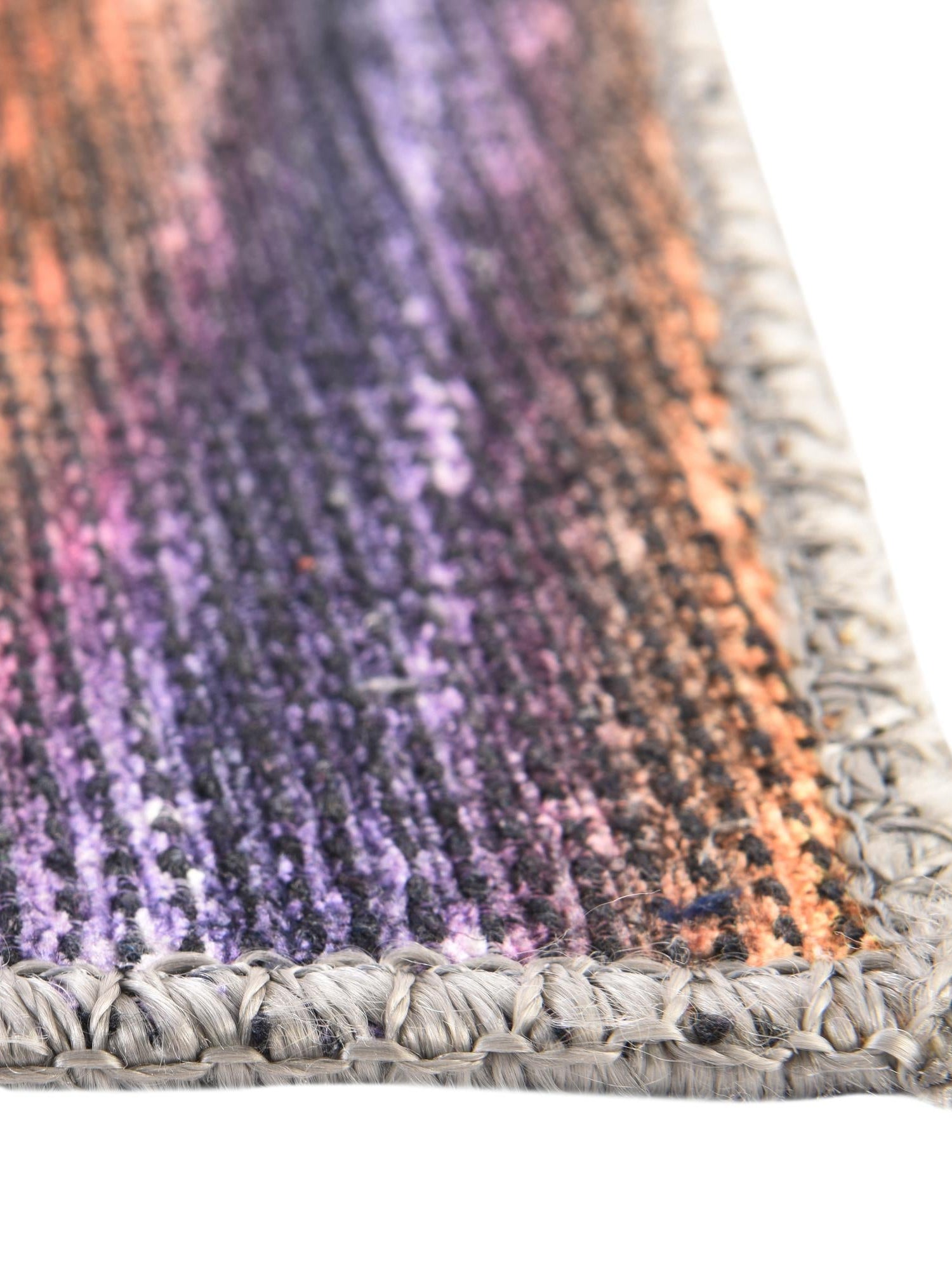 Multicolor 2' x 5' Asha Runner Area Rug 100% Chenille Cotton Easy Clean Indoor Living Dining Bedroom Office Carpet for Sale at Rug Engine