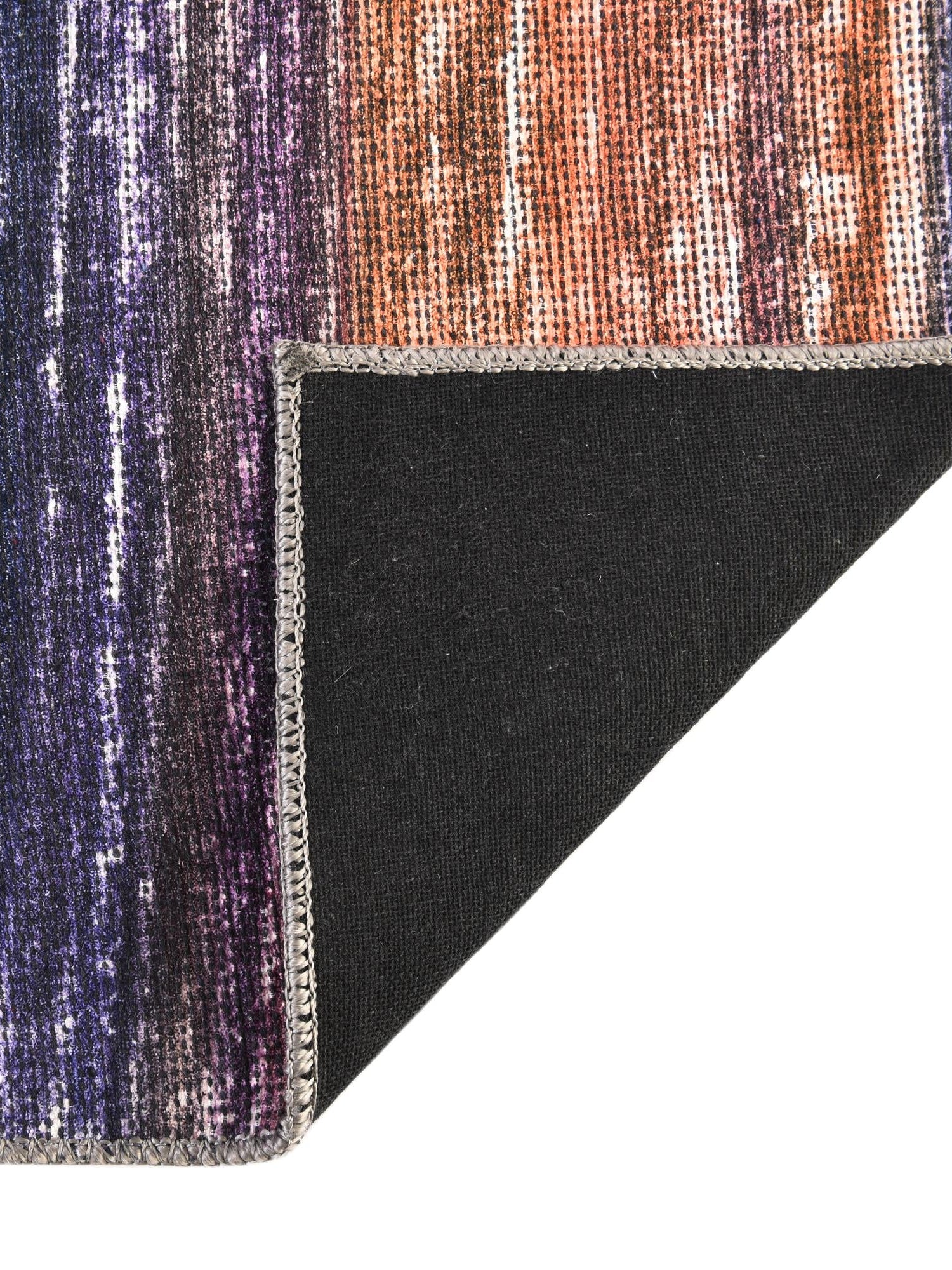 Multicolor 2' x 6' Asha Runner Area Rug 100% Chenille Cotton Easy Clean Indoor Living Dining Bedroom Office Carpet for Sale at Rug Engine