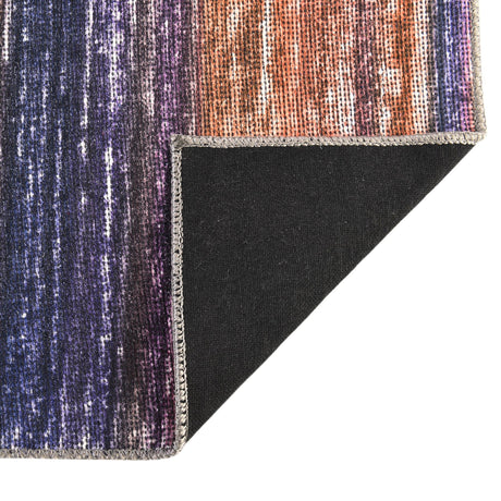Multicolor 2' x 4' Asha Runner Area Rug 100% Chenille Cotton Easy Clean Indoor Living Dining Bedroom Office Carpet for Sale at Rug Engine
