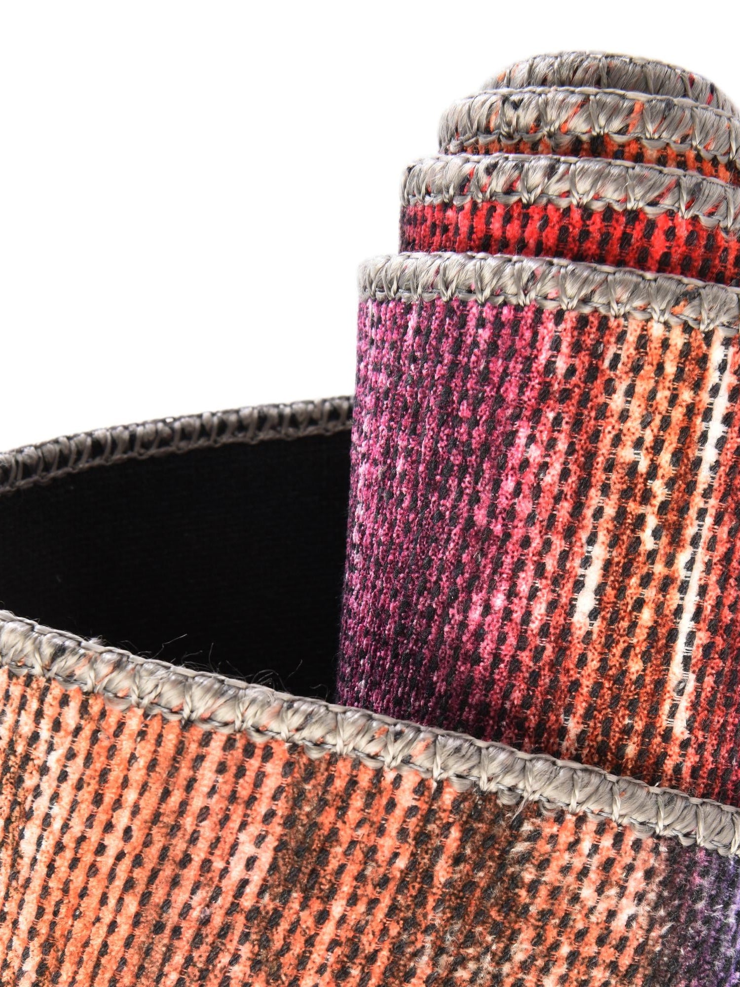 Multicolor 2' x 8' Asha Runner Area Rug 100% Chenille Cotton Easy Clean Indoor Living Dining Bedroom Office Carpet for Sale at Rug Engine