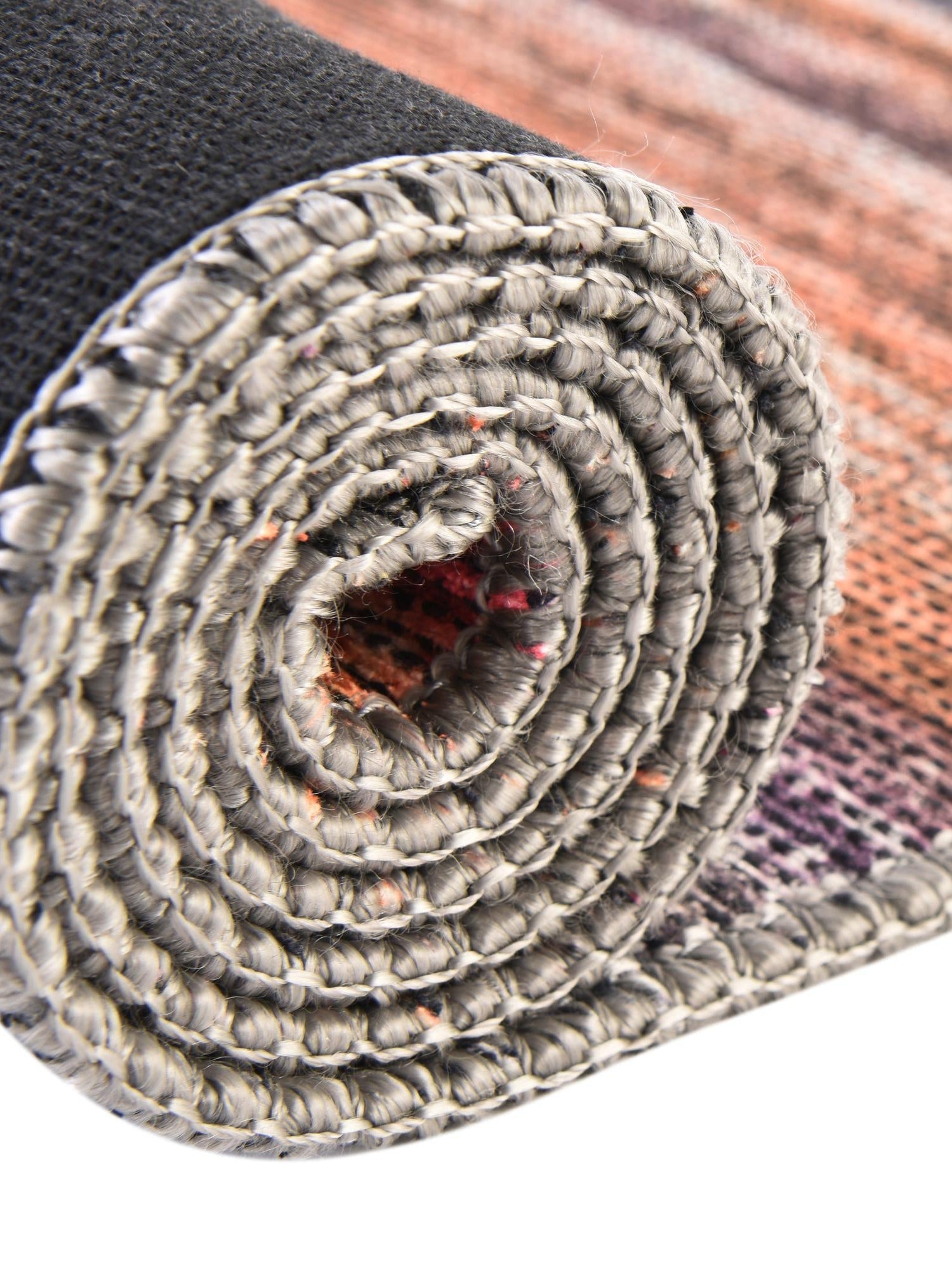 Multicolor 7' 7 x 7' 7 Asha Round Area Rug 100% Chenille Cotton Easy Clean Indoor Living Dining Bedroom Office Carpet for Sale at Rug Engine