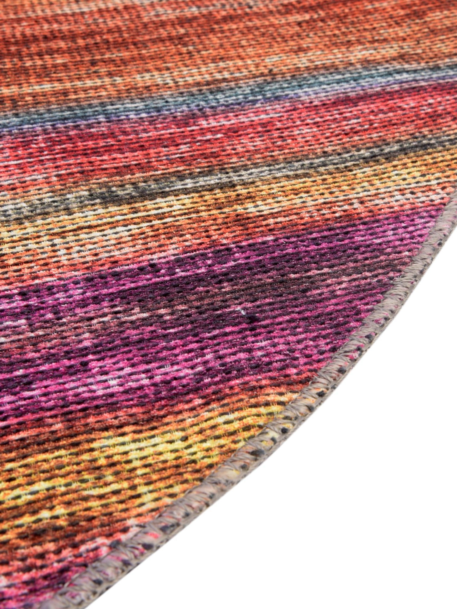 Multicolor 4' x 6' Asha Oval Area Rug 100% Chenille Cotton Easy Clean Indoor Living Dining Bedroom Office Carpet for Sale at Rug Engine