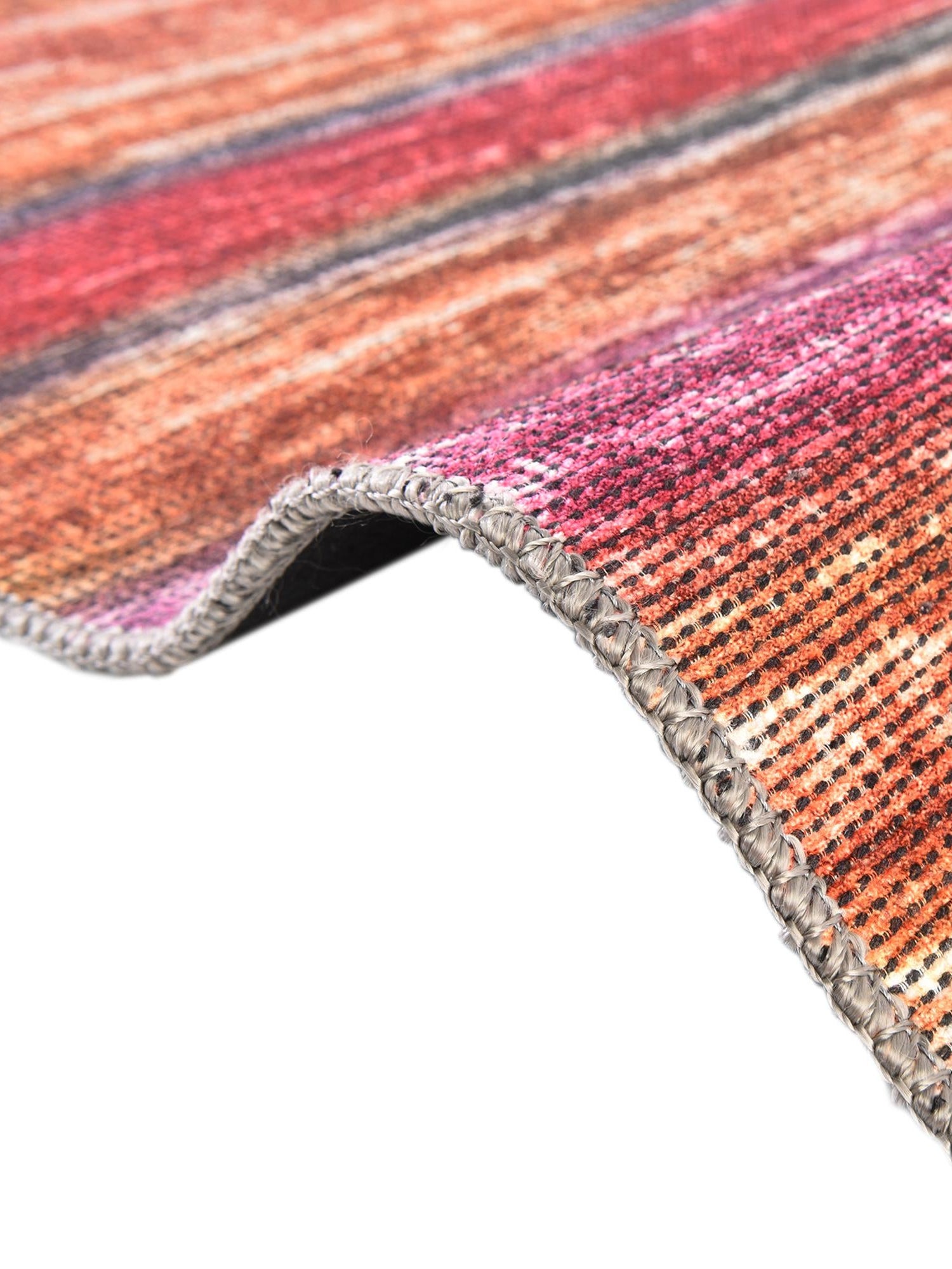 Multicolor 2' x 3' Asha Oval Area Rug 100% Chenille Cotton Easy Clean Indoor Living Dining Bedroom Office Carpet for Sale at Rug Engine