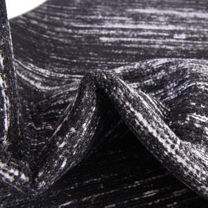 Black 5' x 8' Asha Rectangle Area Rug 100% Chenille Cotton Easy Clean Indoor Living Dining Bedroom Office Carpet for Sale at Rug Engine