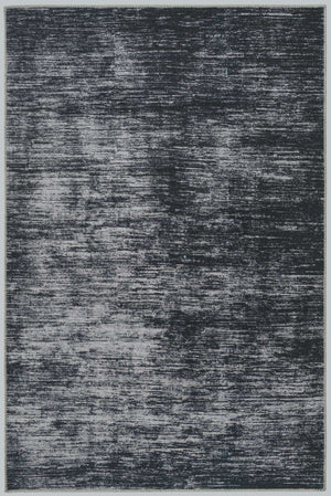 Black 4' x 6' Asha Rectangle Area Rug 100% Chenille Cotton Easy Clean Indoor Living Dining Bedroom Office Carpet for Sale at Rug Engine