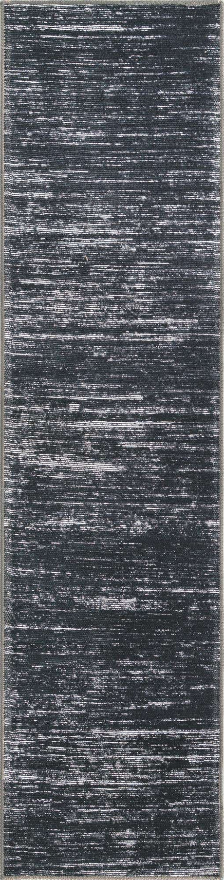 Black 2' x 8' Asha Runner Area Rug 100% Chenille Cotton Easy Clean Indoor Living Dining Bedroom Office Carpet for Sale at Rug Engine