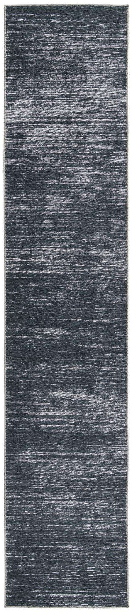 Black 2' 6 x 12' Asha Runner Area Rug 100% Chenille Cotton Easy Clean Indoor Living Dining Bedroom Office Carpet for Sale at Rug Engine