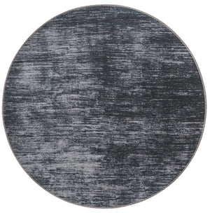 Black 3' 6 x 3' 6 Asha Round Area Rug 100% Chenille Cotton Easy Clean Indoor Living Dining Bedroom Office Carpet for Sale at Rug Engine