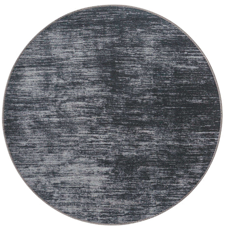 Black 3' 6 x 3' 6 Asha Round Area Rug 100% Chenille Cotton Easy Clean Indoor Living Dining Bedroom Office Carpet for Sale at Rug Engine