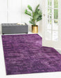 Purple 9' x 12' Asha Rectangle Area Rug 100% Chenille Cotton Easy Clean Indoor Living Dining Bedroom Office Carpet for Sale at Rug Engine