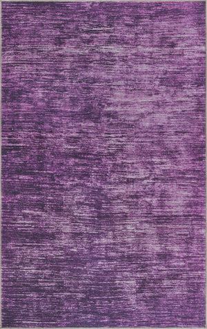 Purple 5' x 8' Asha Rectangle Area Rug 100% Chenille Cotton Easy Clean Indoor Living Dining Bedroom Office Carpet for Sale at Rug Engine
