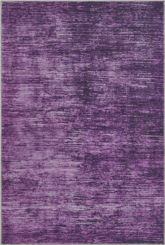 Purple 4' x 6' Asha Rectangle Area Rug 100% Chenille Cotton Easy Clean Indoor Living Dining Bedroom Office Carpet for Sale at Rug Engine