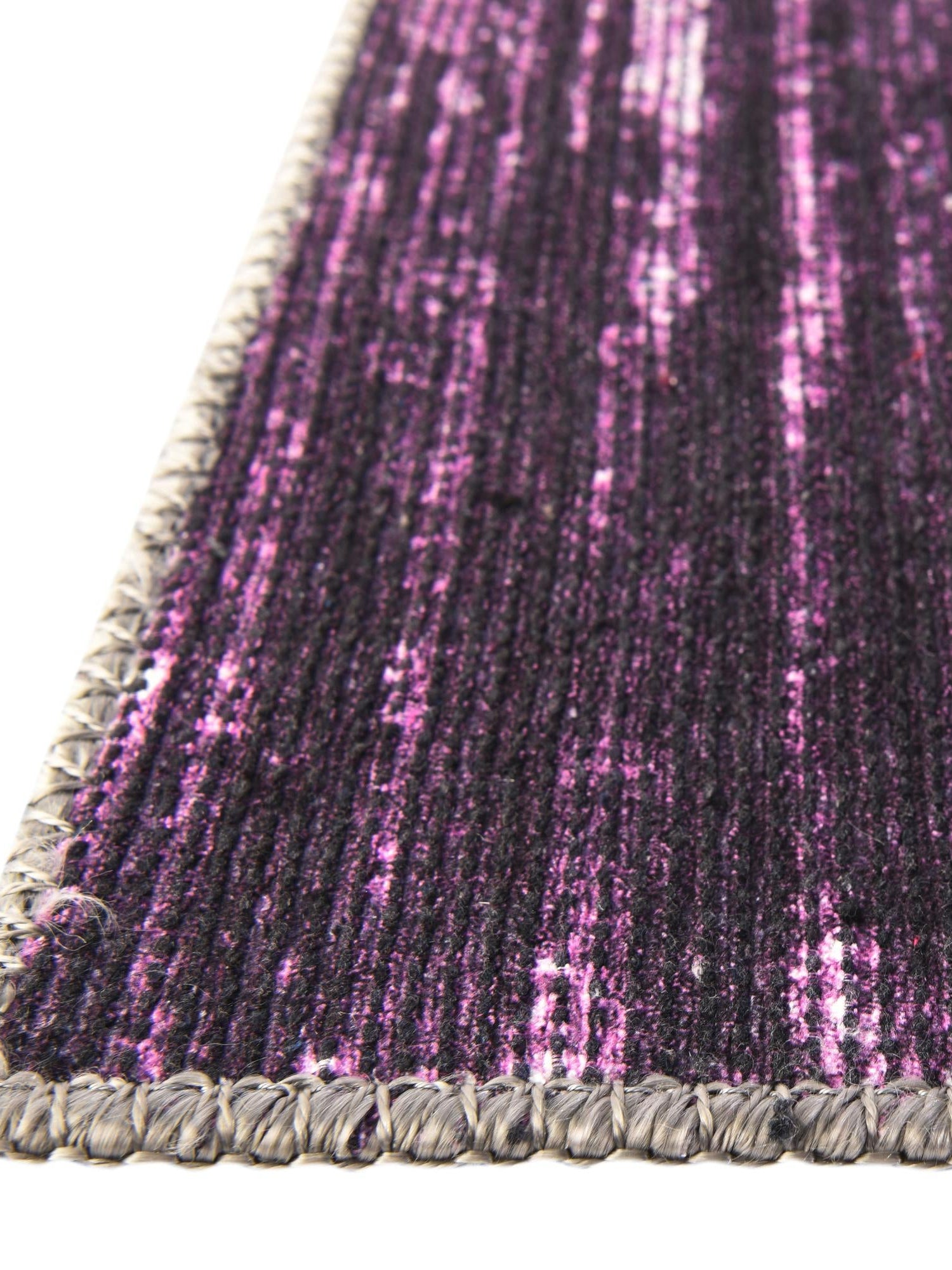 Purple 2' 7 x 13' 1 Asha Runner Area Rug 100% Chenille Cotton Easy Clean Indoor Living Dining Bedroom Office Carpet for Sale at Rug Engine