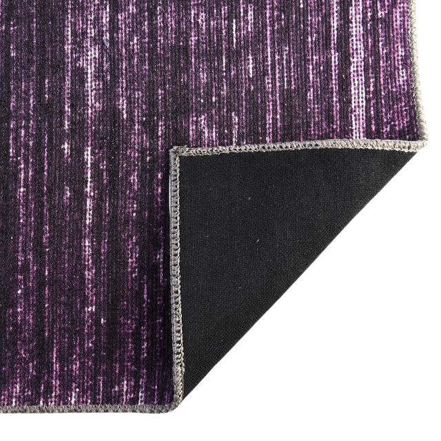 Purple 2' x 8' Asha Runner Area Rug 100% Chenille Cotton Easy Clean Indoor Living Dining Bedroom Office Carpet for Sale at Rug Engine