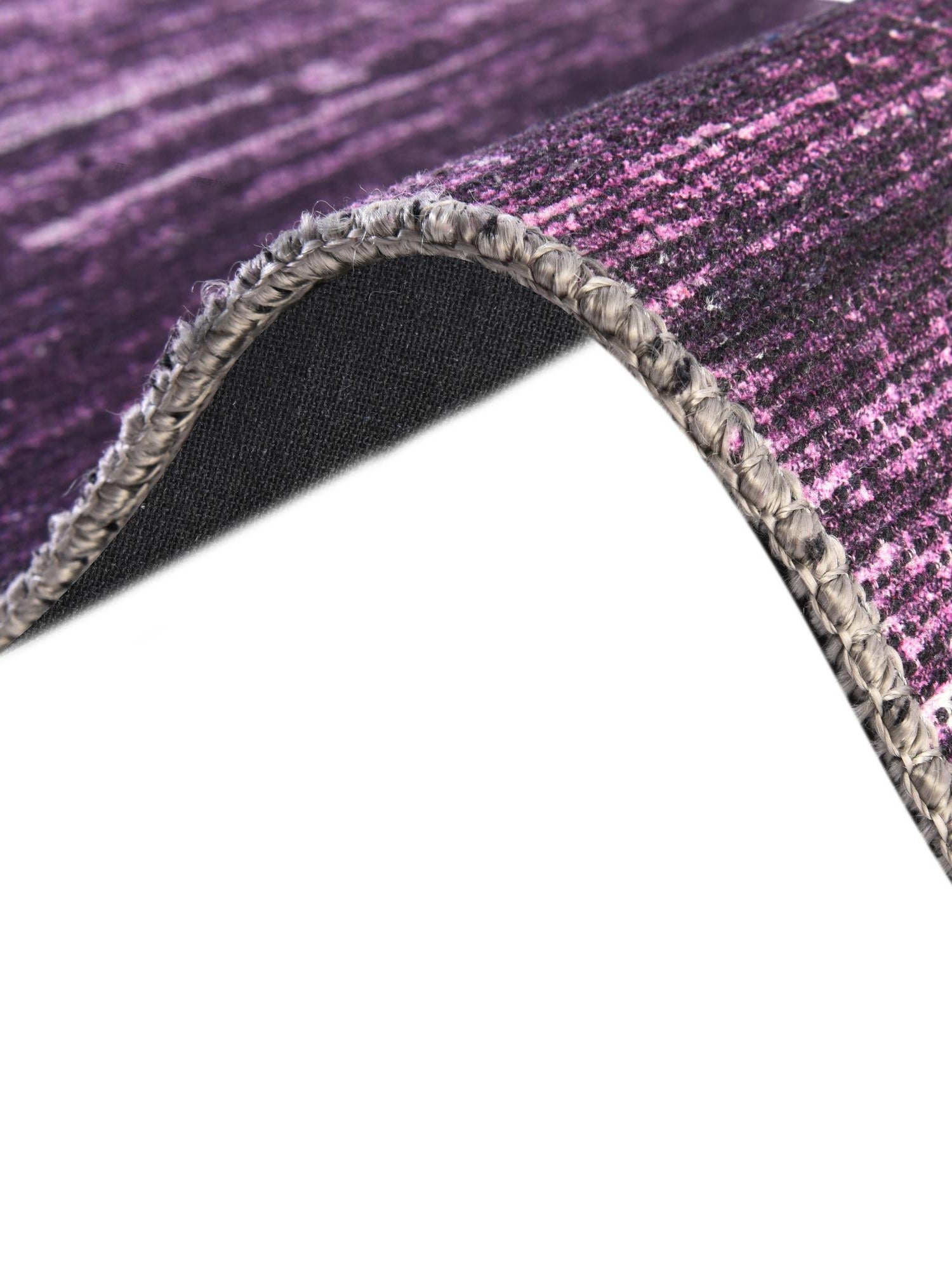 Purple 2' 7 x 13' 1 Asha Runner Area Rug 100% Chenille Cotton Easy Clean Indoor Living Dining Bedroom Office Carpet for Sale at Rug Engine