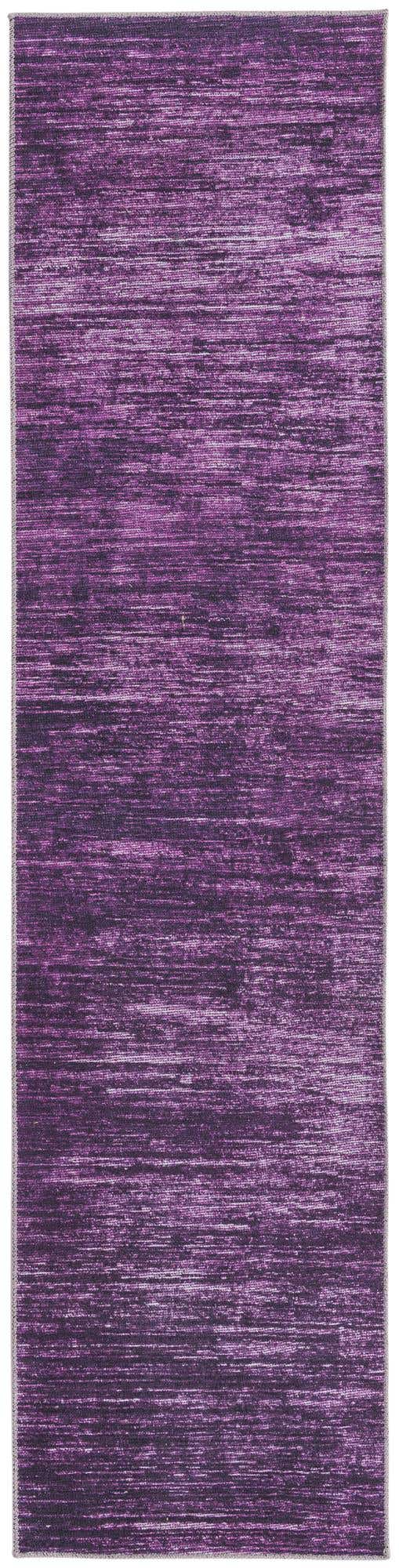 Purple 2' 6 x 10' Asha Runner Area Rug 100% Chenille Cotton Easy Clean Indoor Living Dining Bedroom Office Carpet for Sale at Rug Engine