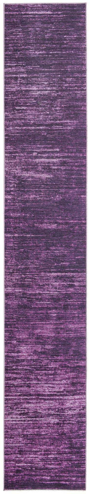 Purple 2' 6 x 14' Asha Runner Area Rug 100% Chenille Cotton Easy Clean Indoor Living Dining Bedroom Office Carpet for Sale at Rug Engine