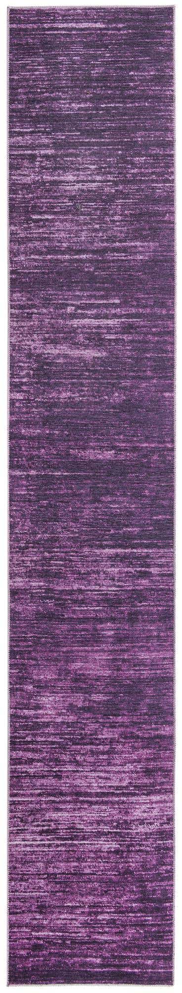 Purple 2' 6 x 14' Asha Runner Area Rug 100% Chenille Cotton Easy Clean Indoor Living Dining Bedroom Office Carpet for Sale at Rug Engine