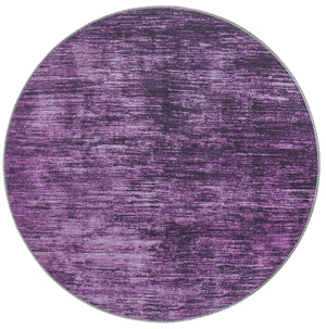 Purple 3' 6 x 3' 6 Asha Round Area Rug 100% Chenille Cotton Easy Clean Indoor Living Dining Bedroom Office Carpet for Sale at Rug Engine