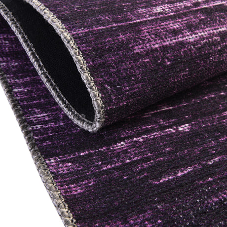 Purple 7' 10 x 7' 10 Asha Round Area Rug 100% Chenille Cotton Easy Clean Indoor Living Dining Bedroom Office Carpet for Sale at Rug Engine