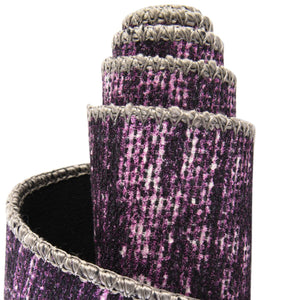 Purple 3' 6 x 3' 6 Asha Round Area Rug 100% Chenille Cotton Easy Clean Indoor Living Dining Bedroom Office Carpet for Sale at Rug Engine