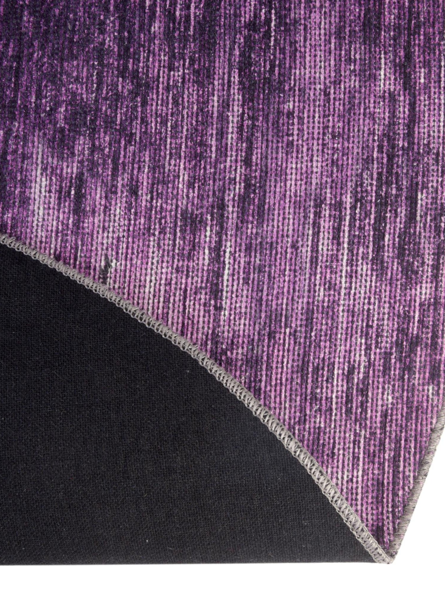 Purple 4' x 6' Asha Oval Area Rug 100% Chenille Cotton Easy Clean Indoor Living Dining Bedroom Office Carpet for Sale at Rug Engine