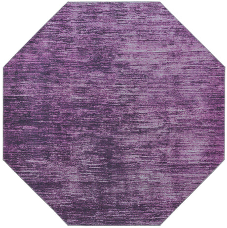 Purple 7' 7 x 7' 7 Asha Octagon Area Rug 100% Chenille Cotton Easy Clean Indoor Living Dining Bedroom Office Carpet for Sale at Rug Engine