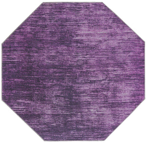 Purple 5' x 5' Asha Octagon Area Rug 100% Chenille Cotton Easy Clean Indoor Living Dining Bedroom Office Carpet for Sale at Rug Engine
