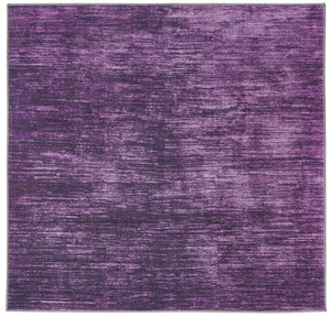 Purple 5' x 5' Asha Square Area Rug 100% Chenille Cotton Easy Clean Indoor Living Dining Bedroom Office Carpet for Sale at Rug Engine