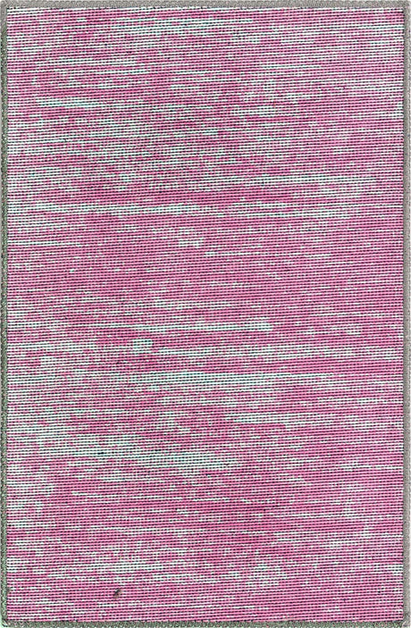 Pink 2' x 3' Asha Rectangle Area Rug 100% Chenille Cotton Easy Clean Indoor Living Dining Bedroom Office Carpet for Sale at Rug Engine