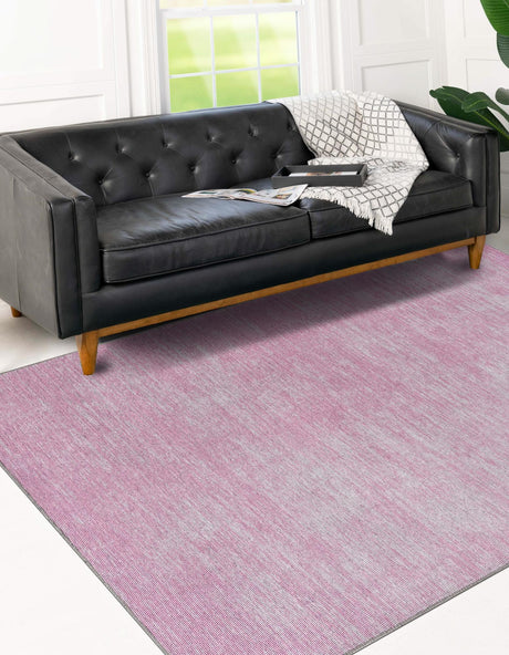 Pink 6' x 9' Asha Rectangle Area Rug 100% Chenille Cotton Easy Clean Indoor Living Dining Bedroom Office Carpet for Sale at Rug Engine