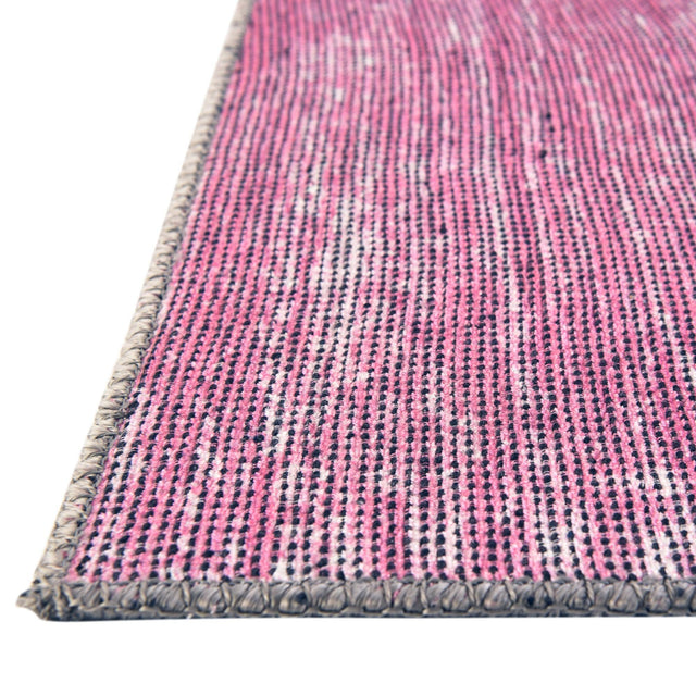 Pink 2' x 3' Asha Rectangle Area Rug 100% Chenille Cotton Easy Clean Indoor Living Dining Bedroom Office Carpet for Sale at Rug Engine