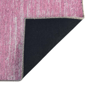Pink 7' 6 x 10' 6 Asha Rectangle Area Rug 100% Chenille Cotton Easy Clean Indoor Living Dining Bedroom Office Carpet for Sale at Rug Engine