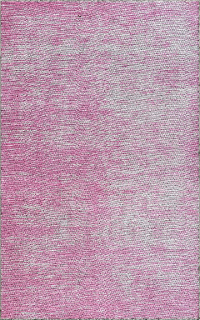 Pink 5' x 8' Asha Rectangle Area Rug 100% Chenille Cotton Easy Clean Indoor Living Dining Bedroom Office Carpet for Sale at Rug Engine