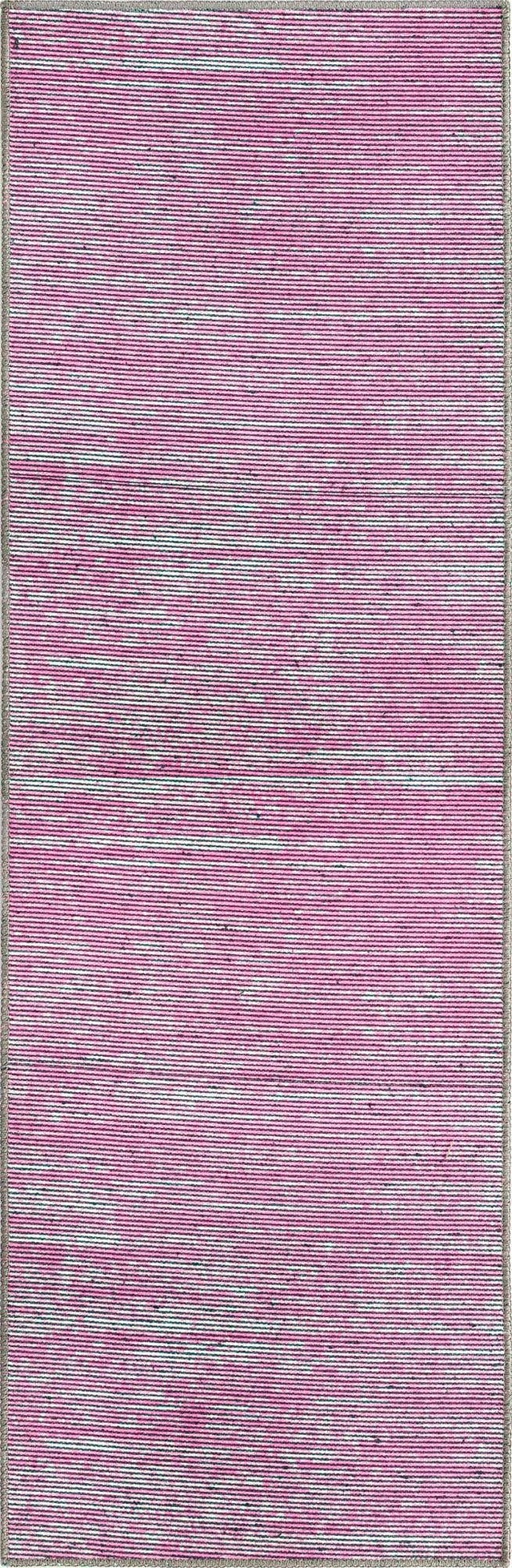 Pink 2' x 6' Asha Runner Area Rug 100% Chenille Cotton Easy Clean Indoor Living Dining Bedroom Office Carpet for Sale at Rug Engine