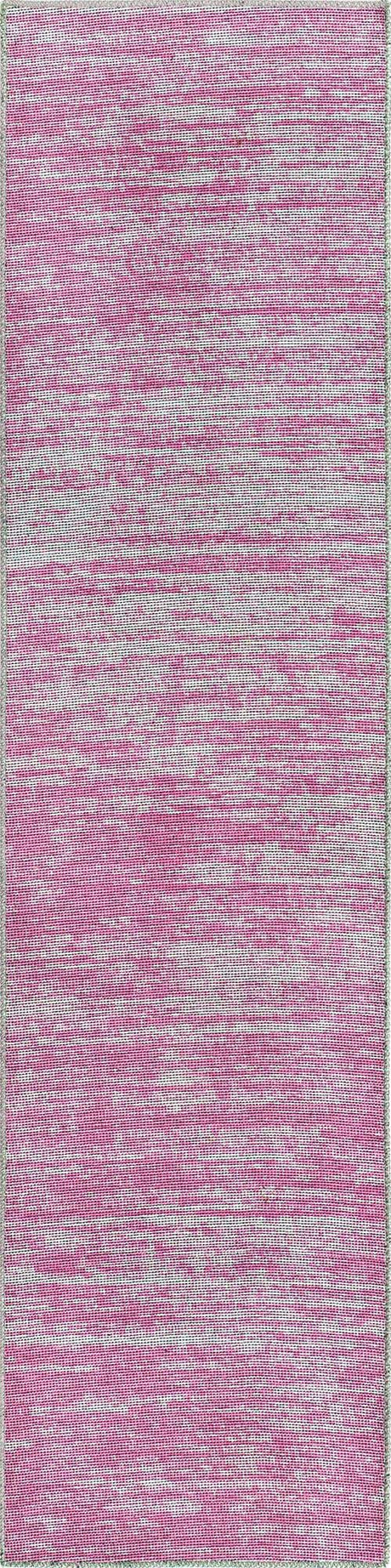 Pink 2' x 8' Asha Runner Area Rug 100% Chenille Cotton Easy Clean Indoor Living Dining Bedroom Office Carpet for Sale at Rug Engine