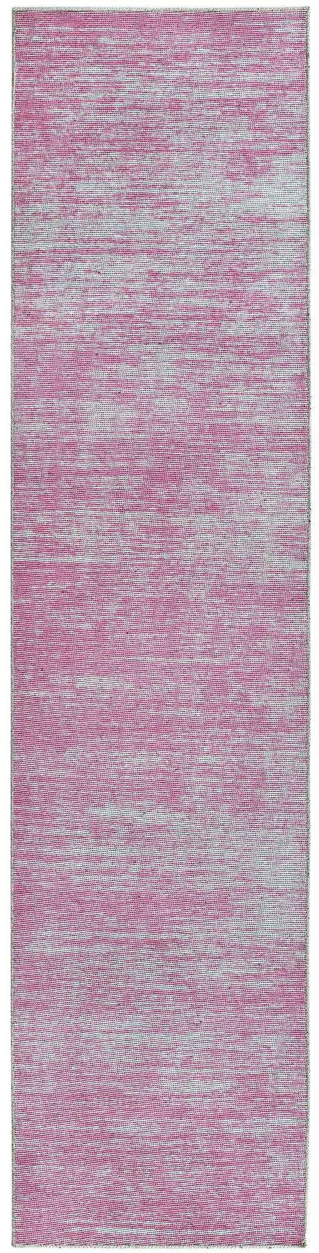 Pink 2' 6 x 10' Asha Runner Area Rug 100% Chenille Cotton Easy Clean Indoor Living Dining Bedroom Office Carpet for Sale at Rug Engine