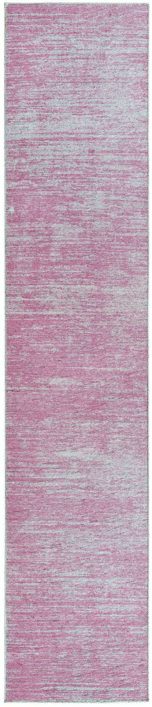 Pink 2' 6 x 12' Asha Runner Area Rug 100% Chenille Cotton Easy Clean Indoor Living Dining Bedroom Office Carpet for Sale at Rug Engine