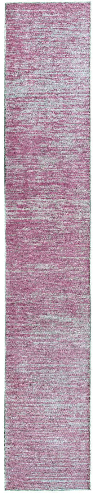 Pink 2' 6 x 14' Asha Runner Area Rug 100% Chenille Cotton Easy Clean Indoor Living Dining Bedroom Office Carpet for Sale at Rug Engine