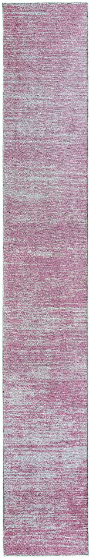Pink 2' 6 x 16' Asha Runner Area Rug 100% Chenille Cotton Easy Clean Indoor Living Dining Bedroom Office Carpet for Sale at Rug Engine