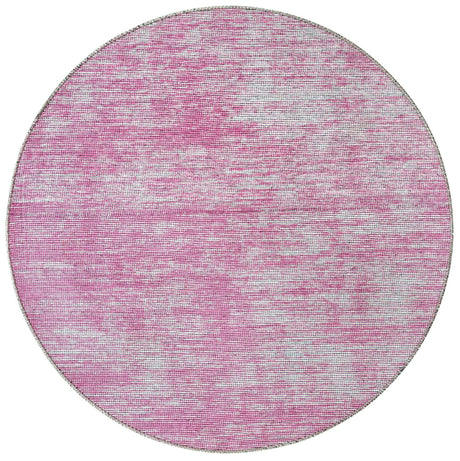 Pink 3' 6 x 3' 6 Asha Round Area Rug 100% Chenille Cotton Easy Clean Indoor Living Dining Bedroom Office Carpet for Sale at Rug Engine
