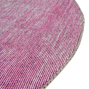 Pink 3' 6 x 3' 6 Asha Round Area Rug 100% Chenille Cotton Easy Clean Indoor Living Dining Bedroom Office Carpet for Sale at Rug Engine