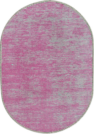 Pink 2' x 3' Asha Oval Area Rug 100% Chenille Cotton Easy Clean Indoor Living Dining Bedroom Office Carpet for Sale at Rug Engine