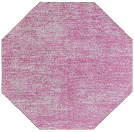 Pink 5' x 5' Asha Octagon Area Rug 100% Chenille Cotton Easy Clean Indoor Living Dining Bedroom Office Carpet for Sale at Rug Engine