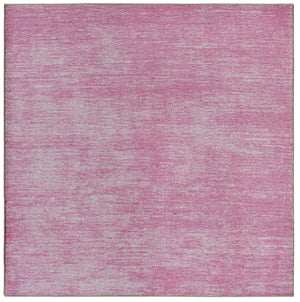 Pink 5' x 5' Asha Square Area Rug 100% Chenille Cotton Easy Clean Indoor Living Dining Bedroom Office Carpet for Sale at Rug Engine